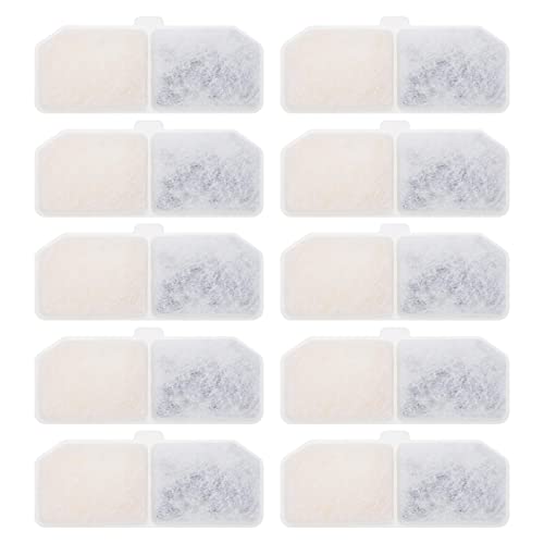 Create idea 10Pcs Pet Fountain Filter Replacement Cat Water Fountain Filter Pet Drinking Dispenser Filter Cat Feeding and Watering Supplies