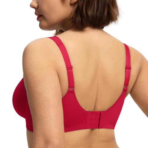 Image of HSIA Minimizer Bras for Women, Full Coverage Coolcomfort Plus Size Bra | Supportive Underwire, Minimizing, Cooling Comfort, Unlined, Seamless, Back Smoothing, Unpadded, T Shirt Bra for Large Breasts