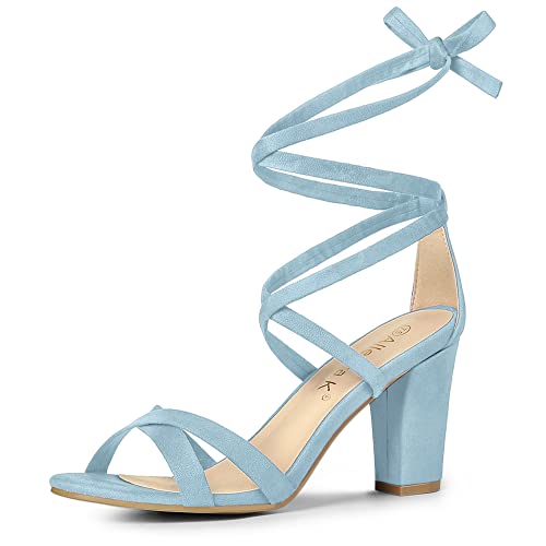 Sandales à bout ouvert au design raffiné Allegra K avec bride cheville
