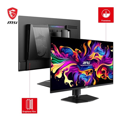 MPG 271QRX QD-OLED 27" WQHD Gaming Monitor - Pannello OLED Quantum Dot 2560 x 1440, 360Hz / 0,03ms, 99% DCI-P3, ?E=2, DisplayHDR True Black 400, KVM, RGB - DP 1.4a, HDMI 2.1, USB Type-C - Monitor - Immagine 2