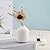 Ceramic Vase for Home Decor,Ceramic Vase, Dried Flower Vase, Living Room Decoration, Flower Arrangement Decoration Shooting Props,The Best Gift (White)