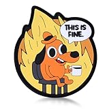 This is Fine Patch Moral Patch, Tactical Military Morale Hook and Loop Patch, Tactical Patch Gear for Backpack, Bag, Coat, Jacket, Dog Harness, Vest, Hat and Helmet, Funny 3D Rubber Patch Boosts Moral