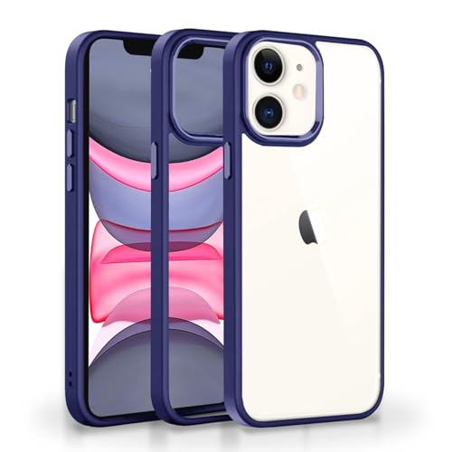 Image of Pikkme iPhone 11 Back Cover | Support Mag-Safe Wireless Magnetic Charging | Hybrid Crystal Clear Transparent Case for iPhone 11 [TPU + Polycarbonate] (Purple)