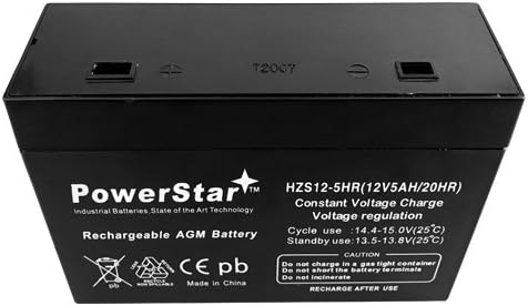 PowerStar Battery RBC21 Compatible with APC RBC21, BackUPS BF250, BF280, BF350.