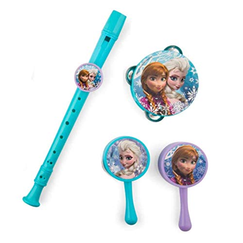 Disney Frozen Musical Instrument Set (Recorder, Maracas, Tambourine)