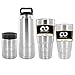 Alpha Armur 20/30/36 Oz Tumbler Double Wall Vacuum Insulated Stainless Steel Tumbler /Hydro Travel Mug Stainless Steel Water Bottle 12 Oz Stainless Steel Can Insulator Can Cooler, Silver