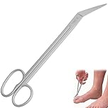 Long Handled Toenail Clippers for Thick Nails, 19cm Angled Tip Long Handled Nail Scissors for Toenails, Heavy Duty Long Handled Toenail Scissors for Thick Nails, Podiatry Tools for Elderly, Back Pain