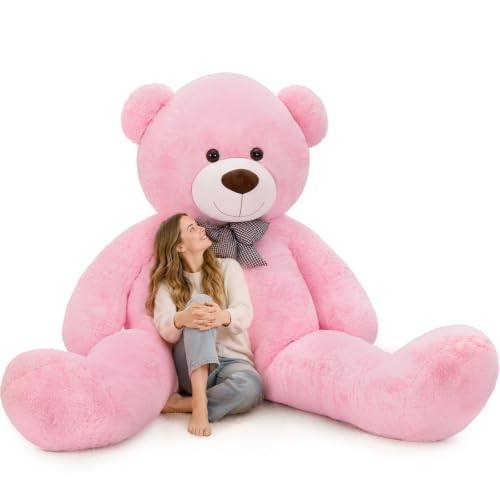 Image of MaoGoLan Giant Teddy Bear 7 Feet, Oversized Stuffed Animal, Pink