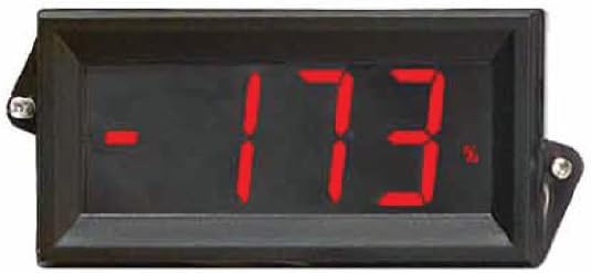 Digital Panel Meter OSMLP-807R Red Backlight 3 1/2 Digit LCD Display 4-20mA Loop Powered User Selectable Eng Units °F °C PSI% Decimal Points 3 Position Adj Span and Offset Standard 1/8 DIN