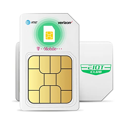 Support Verizon ATT T-Mobile EIOTCLUB Data SIM Card – USA Coverage No Contract 4G LTE Cellular for Security Solar and Hunting Trail Game Cameras Unlocked IoT Device