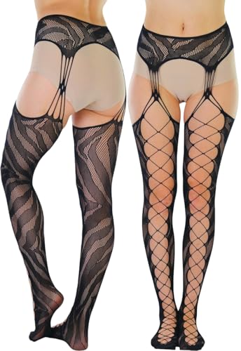 Image of ToBeInStyle Women's Suspender Pantyhose
