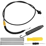 FACAIIO Motorsteuerungskabel, Autoreparatur und -wartung, 142,2 cm Länge, Kunststoffkonstruktion, schwarz – für Rasenmäher-Gashebel und verschiedene Motormodelle