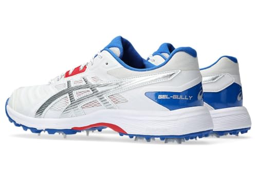 Image of ASICS Men's Gel-Gully 7 Cricket Shoe (White /Safety Yellow)