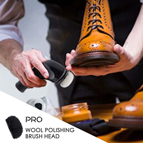 Electric Shoe Shine Kit, Power Upgrades, Sansent Electric Shoe Polisher Brush Shoe Shiner Dust Cleaner Portable Leather Care Kit for Shoes, Bags… - Thumbnail 4