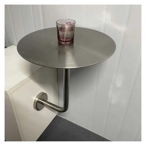 Table basse ronde petite table d'appoint portable de jardin 50x45cm