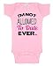 Baby Girl's I'm Not Allowed to Date Ever Bodysuit Newborn Pink