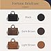 Luxorro Full-Grain Leather Briefcases for Men, Fits 15.6