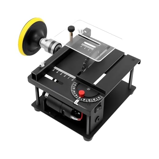 KinHall Mini Table Saw, Woodworking Hobby Table Saw, 0-90 Angle Cut Portable DIY Saw, Adjustable Multifunctional Table Saw, 33mm Cutting Depth, Woodworking Cutting Machine for DIY Woodworking Jade