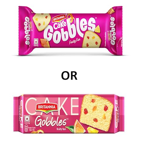 Image of Britannia Gobbles Cake Bar Cake Fruity Fun, 30 /45 /55 G