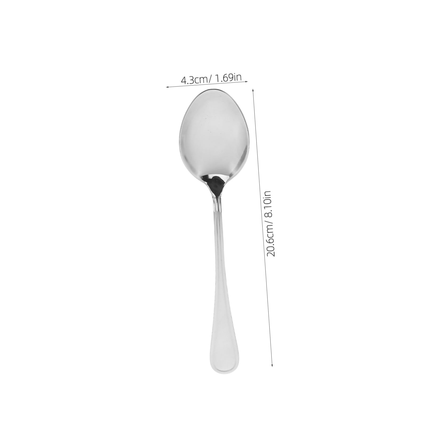 Alipis 304 Stainless Steel Heavy Duty Table Spoon Soup Serving Spoon Single Piece for Kitchen