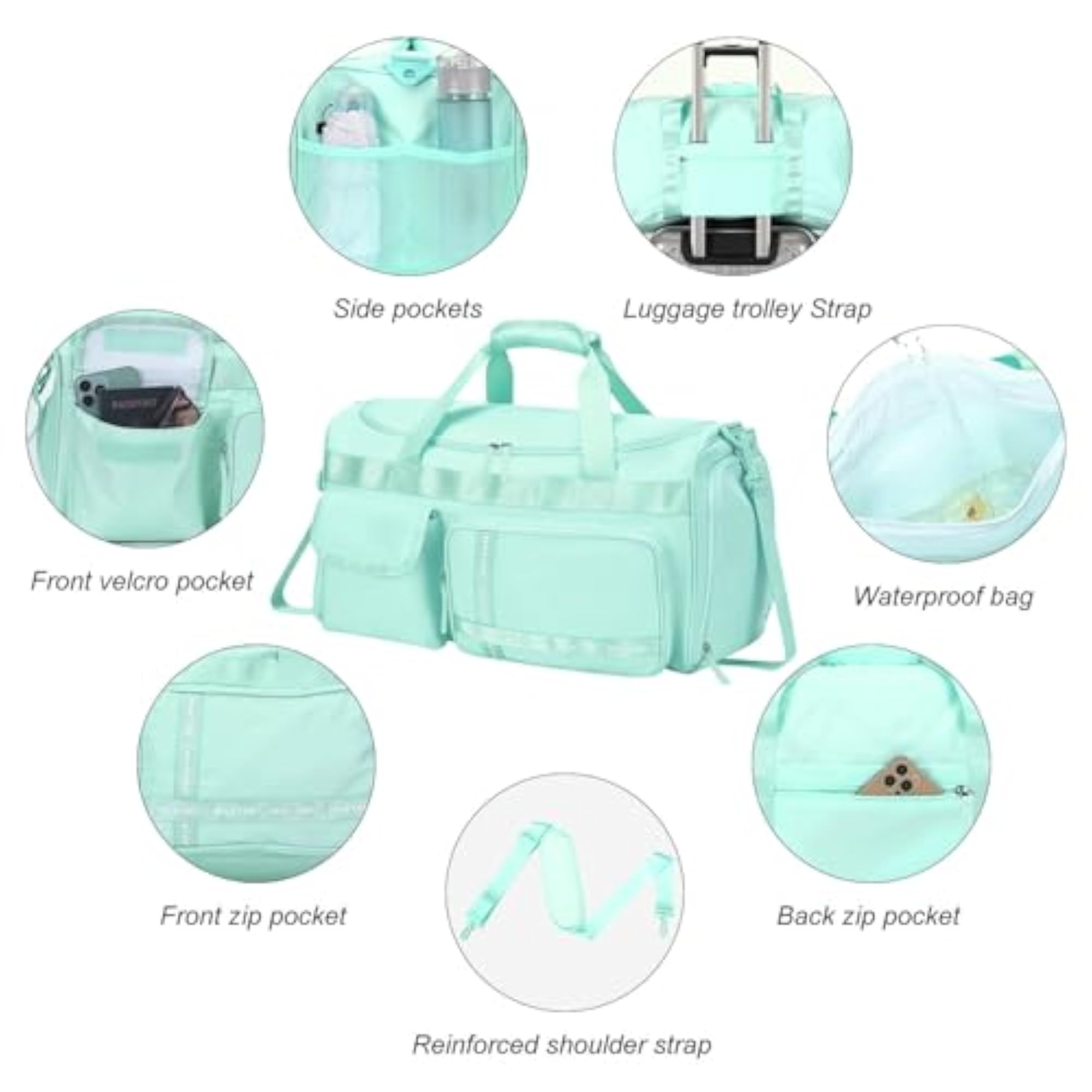 Large Capacity Tote Weekender Bag for Women