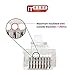ITBEBE Gold Plated RJ45 Cat5, Cat5e 8P8C 50 Pieces Pass Through 3 Micron 3u 3 Prong Premium Connectors