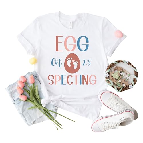 Egg Specting Custom Due Date Shirt, Custom Easter...