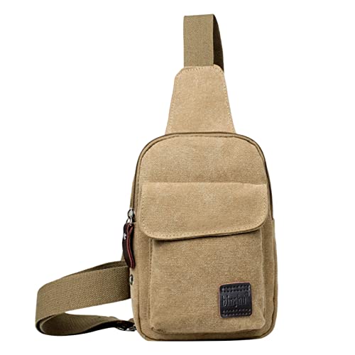 Lienzo Satchel Casual Body Bolso Bandolera Bandolera Asas para Madera, caqui, talla única