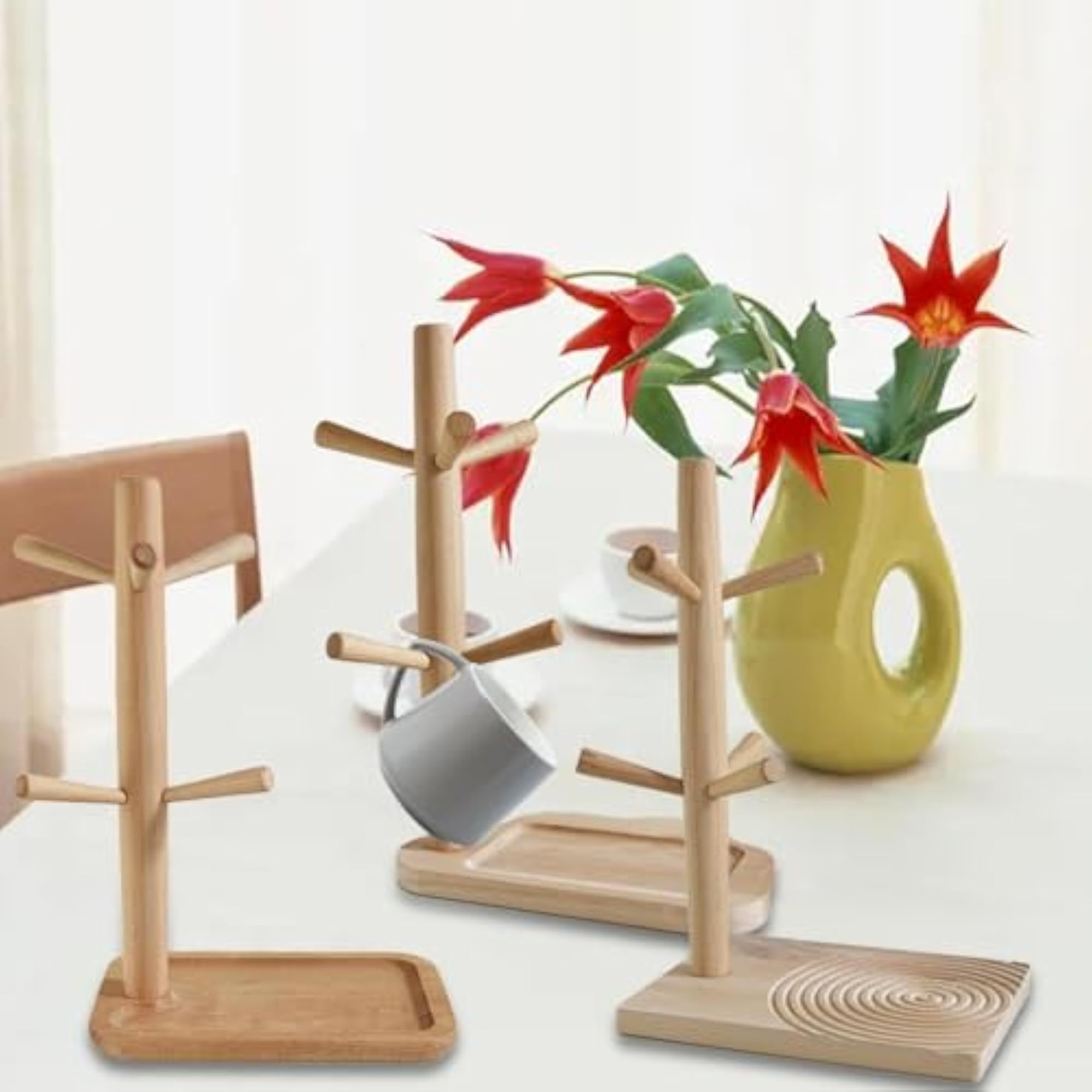 Wood Key Tray Entryway Organizer Catchall for Phone