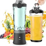 WEAGP Licuadora Portátil, 600ml Batidora Portátil sin Cable con 6 Cuchillas Sin BPA, Tapa a Prueba...