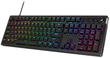 HyperX Alloy Rise – Hot-Swappable Mechanical Gaming Keyboard, PC, Ambient Light Sensor, Gasket Mounted, Linear Switches