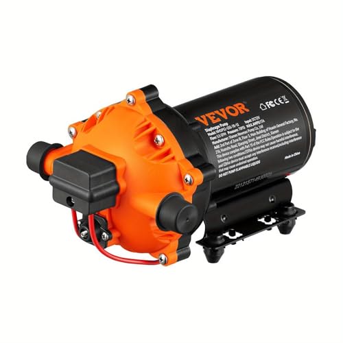 12V Water Pressure Diaphragm Pump Self-Priming Pump 70 PSI 5.5 GPM Boat RV