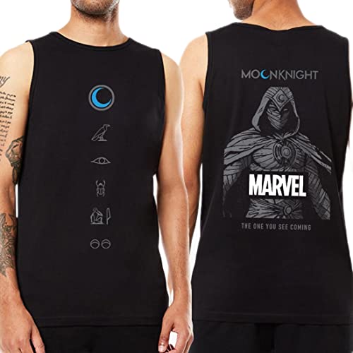 Image of Bewakoof Men Make Tracks Graphic Print Blue Sleeveless Round Neck Vest