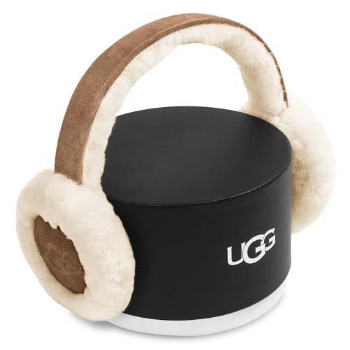 UGG Kids Earmuff with Plush Sheepskin Comfort, Snug Fit Headband - Minimalist Embroidered Logo - Warm Cold Weather Wear