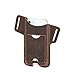 Genuine Leather Portable Cellphone Bag, Hiram Crazy Horse Leather Belt Bag for 6.1