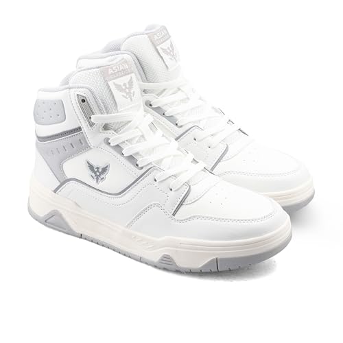 Image of ASIAN Mojo-54 Men's High-Top Sneakers | Stylish High Neck Casual Shoes with Cushioned Comfort, Durable Build & Grip Sole