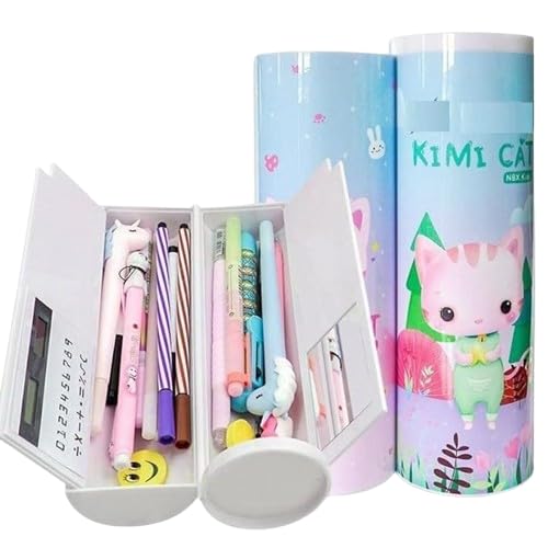 GRYMTOX Multipurpose Plastic Magnetic Compass,Pencil Box With Solar Calculator/Pencil Pouch/Erasable Board/Big Size Cartoon Printed Pencil Case,Rounder Compass,Birthday Gift For Kids (Multicolor) (B0CQSSY3Z9) Amazon Price History, Amazon Price Tracker