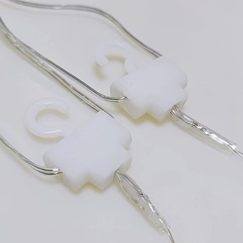 Miniatura 6 de Decorit Cadena de luces luces de hada luces de cortina 300 LED 98 x 98 pies cadena de luces colgantes USB o con batería con 8 modos de control