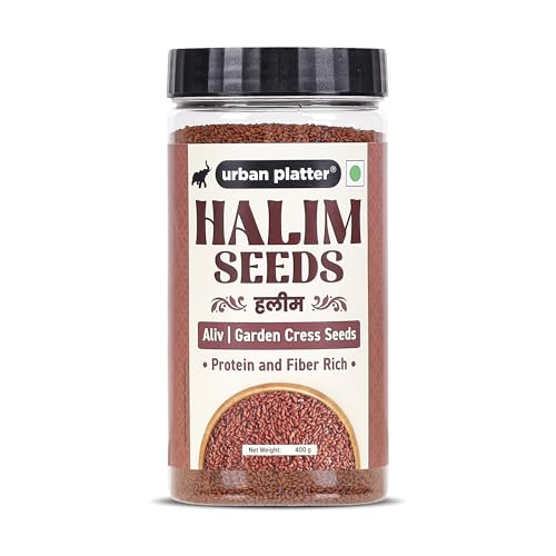 Image of Urban Platter Halim Seeds, 400g (Garden Cress /Aliv Seeds, Protein & Fiber Rich Superfood, Nutrient Dense Seed for Laddoos, Halwa & Traditional Recipes)