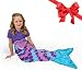 Snuggie Tails Comfy Cozy Super Soft Warm Mermaid Blanket for Kids (Purple), As Seen on TV