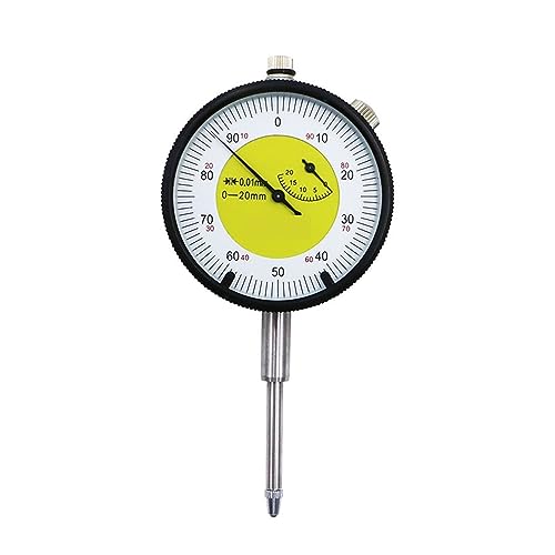 Measuring Tool 0.01mm 0-20mm Dial Indicator Gauge Meter Precise Measurement Resolution Measurement Instrument Dial Indicator Gauge High Resolution