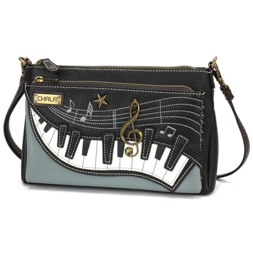Image of CHALA RFID Protected Vegan Leather Deluxe Crossbody Bag with Adjustable Straps