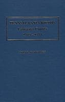 Pennsylvania births, Lancaster County, 1723-1777 1887609121 Book Cover