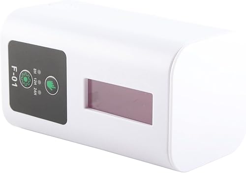 Miniatura 7 de Alimentador automático para peces, 13.5 fl oz, temporizador giratorio de vacaciones, dispensador automático de alimentos para peces con caja seca