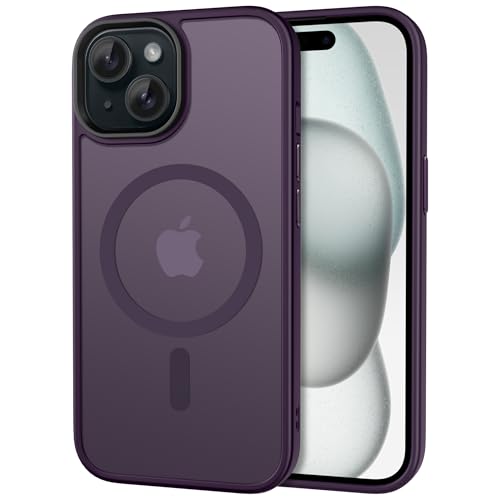 Image of CACOE Magnetic Case for iPhone 15 6.1 inch, Dark Purple