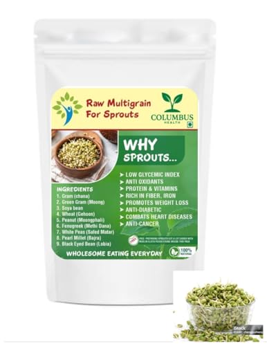 COLUMBUS HEALTH mix sprout - packet of super 9 grains mix (4)