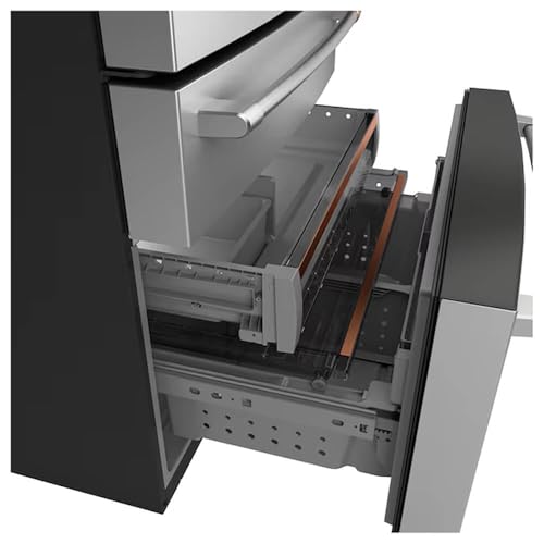 Cafe CGE29DP 36 Inch Wide 28.7 Cu. Ft. Energy Star Certified French Door Refrigerator with Dual-Dispense AutoFill Pitcher and Convertible Drawer - Stainless Steel/Brushed Stainless on Fridge.com