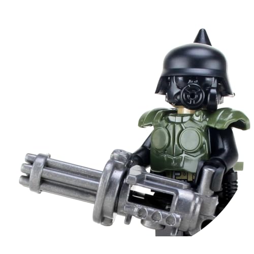 Battle Brick Collectible Post Apocalyptic Gunner Custom Minifigure | Genuine Military Minifig |Packaged in The USA | 1.6 Inches Tall | Great Gift for Ages 10+ to Adult AFOL