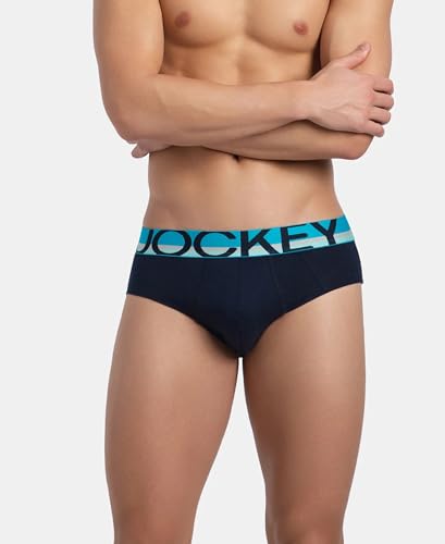 Image of Jockey FP01 Men Super Combed Cotton Solid Brief with Ultrasoft Waistband