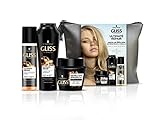 champu tamaño viaje Gama Ultra Reparación Gliss - Neceser Ultimate Repair - Champú 250ml + Mascarilla + Acondicionador Express 930 g- Con Keratina Líquida
